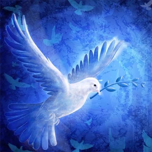 35 Teile Puzzles für Erwachsene,Herausforderndes Rätsel,Pädagogisches Spiel Puzzlespiele für Die Ganze Familie,Dekoration Geschenke Friedenstaube von Yoonqun