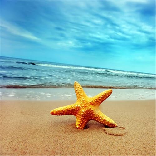35 Teile Puzzles für Erwachsene,Herausforderndes Rätsel,Pädagogisches Spiel Puzzlespiele für Die Ganze Familie,Dekoration Geschenke Seesternstrand von Yoonqun