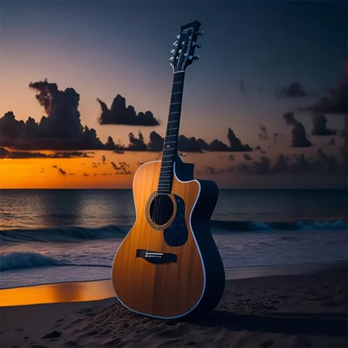 35 Teile Puzzles für Erwachsene,Herausforderndes Rätsel,Pädagogisches Spiel Puzzlespiele für Die Ganze Familie,Dekoration Geschenke Strandgitarrenmusik von Yoonqun