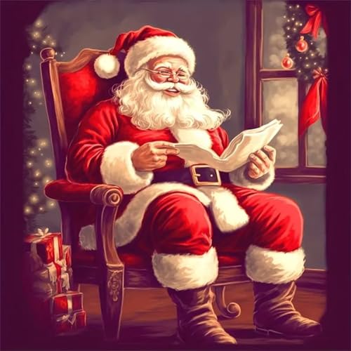 35 Teile Puzzles für Erwachsene,Herausforderndes Rätsel,Pädagogisches Spiel Puzzlespiele für Die Ganze Familie,Dekoration Geschenke Weihnachtsmann von Yoonqun