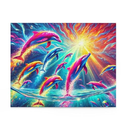 Puzzle 1000 Teile,Puzzles Für Erwachsene,Herausforderndes Rätsel,Pädagogisches Spiel Puzzlespiele für Die Ganze Familie,Dekoration Geschenke - Bunte Delfine Sonnenaufgang Puzzle 1000 Teile,Puzzles Für Erwachsene,Herausforderndes Rätsel,Pädagogisches Spiel Puzzlespiele für Die Ganze Familie,Dekoration Geschenke - Bunte Delfine Sonnenaufgang von Yoonqun