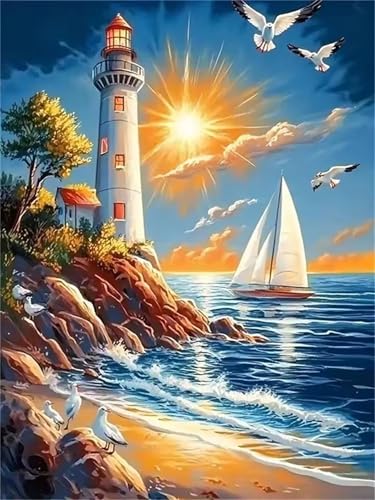 Puzzle 1000 Teile,Puzzles Für Erwachsene,Herausforderndes Rätsel,Pädagogisches Spiel Puzzlespiele für Die Ganze Familie,Dekoration Geschenke - Leuchtturmboot am Meer Puzzle 1000 Teile,Puzzles Für Erwachsene,Herausforderndes Rätsel,Pädagogisches Spiel Puzzlespiele für Die Ganze Familie,Dekoration Geschenke - Leuchtturmboot am Meer von Yoonqun