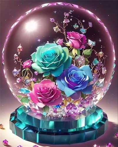 Puzzle 1000 Teile,Puzzles Für Erwachsene,Herausforderndes Rätsel,Pädagogisches Spiel Puzzlespiele für Die Ganze Familie,Dekoration Geschenke - Rosen Kristallkugel Puzzle 1000 Teile,Puzzles Für Erwachsene,Herausforderndes Rätsel,Pädagogisches Spiel Puzzlespiele für Die Ganze Familie,Dekoration Geschenke - Rosen Kristallkugel von Yoonqun