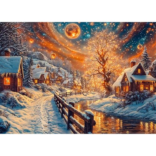 Puzzle 1000 Teile,Puzzles Für Erwachsene,Herausforderndes Rätsel,Pädagogisches Spiel Puzzlespiele für Die Ganze Familie,Dekoration Geschenke - Winter Country Nights Puzzle 1000 Teile,Puzzles Für Erwachsene,Herausforderndes Rätsel,Pädagogisches Spiel Puzzlespiele für Die Ganze Familie,Dekoration Geschenke - Winter Country Nights von Yoonqun