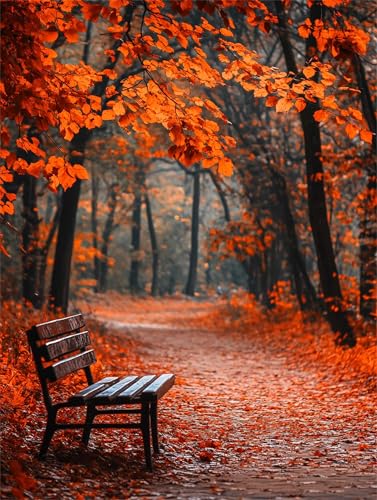 Puzzle 1000 Teile,Puzzles für Erwachsene,Herausforderndes Rätsel,Pädagogisches Spiel Puzzlespiele für Die Ganze Familie,Dekoration Geschenke - Autumn Woods Stuhl von Yoonqun