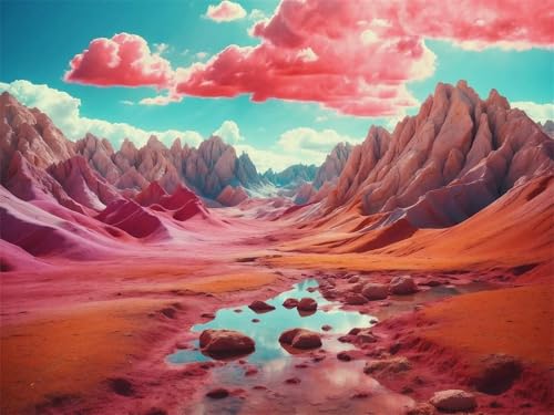Puzzle 1000 Teile,Puzzles für Erwachsene,Herausforderndes Rätsel,Pädagogisches Spiel Puzzlespiele für Die Ganze Familie,Dekoration Geschenke - Felslandschaft von Yoonqun