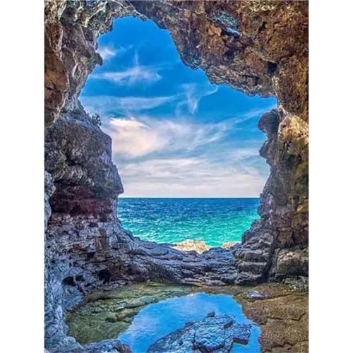 Puzzle 1000 Teile,Puzzles für Erwachsene,Herausforderndes Rätsel,Pädagogisches Spiel Puzzlespiele für Die Ganze Familie,Dekoration Geschenke - Höhlenlandschaft von Yoonqun