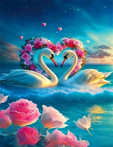 Puzzle 1000 Teile,Puzzles für Erwachsene,Herausforderndes Rätsel,Pädagogisches Spiel Puzzlespiele für Die Ganze Familie,Dekoration Geschenke - Paar Schwäne Blume Puzzle 1000 Teile,Puzzles für Erwachsene,Herausforderndes Rätsel,Pädagogisches Spiel Puzzlespiele für Die Ganze Familie,Dekoration Geschenke - Paar Schwäne Blume von Yoonqun