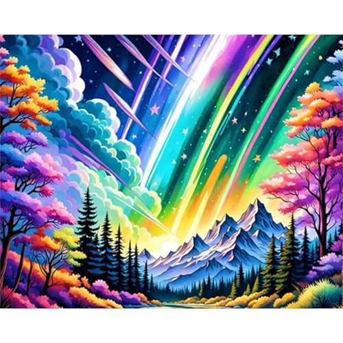 Puzzle 1000 Teile,Puzzles für Erwachsene,Herausforderndes Rätsel,Pädagogisches Spiel Puzzlespiele für Die Ganze Familie,Dekoration Geschenke - Regenbogenlandschaft von Yoonqun