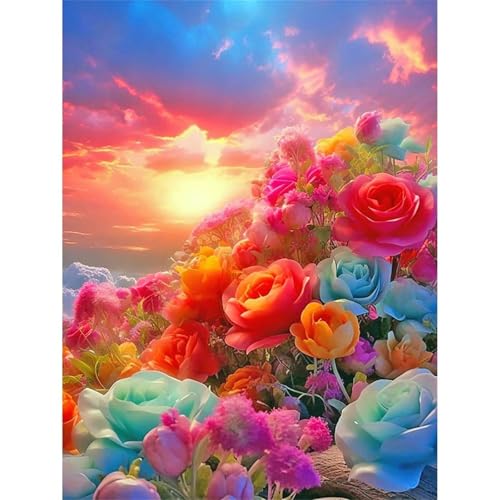 Puzzle 1000 Teile,Puzzles für Erwachsene,Herausforderndes Rätsel,Pädagogisches Spiel Puzzlespiele für Die Ganze Familie,Dekoration Geschenke - Schöne Rosenblüten von Yoonqun