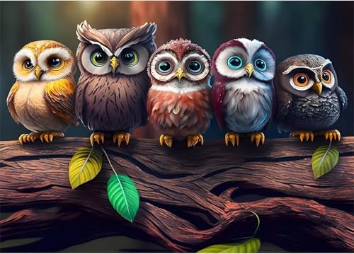 Puzzle 1000 Teile,Puzzles für Erwachsene,Herausforderndes Rätsel,Pädagogisches Spiel Puzzlespiele für Die Ganze Familie,Dekoration Geschenke - Süße Eulen Puzzle 1000 Teile,Puzzles für Erwachsene,Herausforderndes Rätsel,Pädagogisches Spiel Puzzlespiele für Die Ganze Familie,Dekoration Geschenke - Süße Eulen von Yoonqun