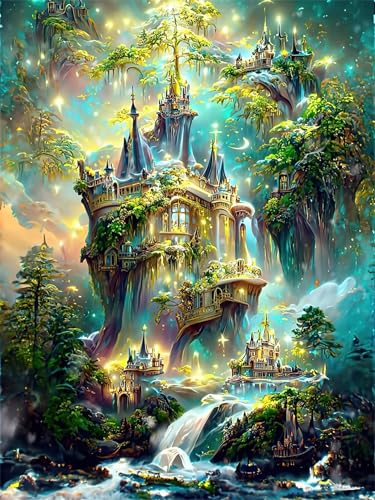 Puzzle 120 Teile,Puzzles für Erwachsene,Herausforderndes Rätsel,Pädagogisches Spiel Puzzlespiele für Die Ganze Familie,Dekoration Geschenke - Grüner Palast von Yoonqun