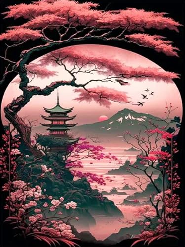 Puzzle 1200 Teile,Puzzles für Erwachsene,Herausforderndes Rätsel,Pädagogisches Spiel Puzzlespiele für Die Ganze Familie,Dekoration Geschenke - Japanische Landschaft von Yoonqun