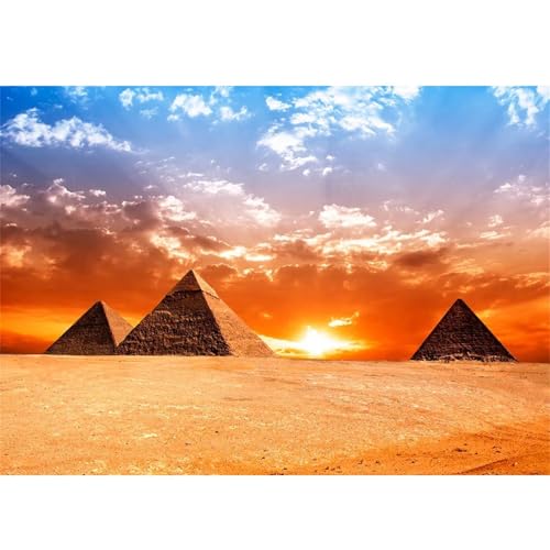 Puzzle 1200 Teile,Puzzles für Erwachsene,Herausforderndes Rätsel,Pädagogisches Spiel Puzzlespiele für Die Ganze Familie,Dekoration Geschenke - Pyramiden-Sonnenuntergang von Yoonqun