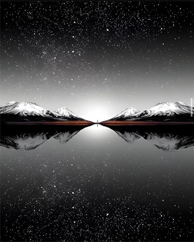 Puzzle 1200 Teile,Puzzles für Erwachsene,Herausforderndes Rätsel,Pädagogisches Spiel Puzzlespiele für Die Ganze Familie,Dekoration Geschenke - Schneebedeckte Bergreflexion von Yoonqun