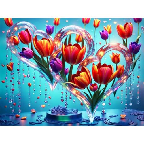 Puzzle 1200 Teile,Puzzles für Erwachsene,Herausforderndes Rätsel,Pädagogisches Spiel Puzzlespiele für Die Ganze Familie,Dekoration Geschenke - Schöne Tulpenblumen von Yoonqun