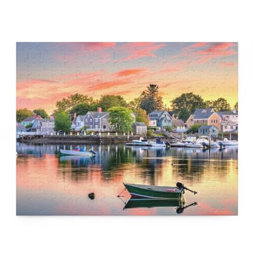 Puzzle 1500 Teile,Puzzles Für Erwachsene,Herausforderndes Rätsel,Pädagogisches Spiel Puzzlespiele für Die Ganze Familie,Dekoration Geschenke - Flusslandboote von Yoonqun