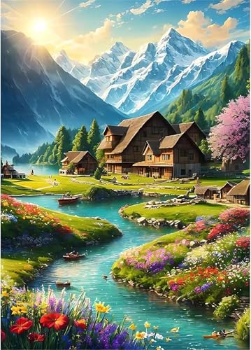 Puzzle 1500 Teile,Puzzles für Erwachsene,Herausforderndes Rätsel,Pädagogisches Spiel Puzzlespiele für Die Ganze Familie,Dekoration Geschenke - Land Flussufer Puzzle 1500 Teile,Puzzles für Erwachsene,Herausforderndes Rätsel,Pädagogisches Spiel Puzzlespiele für Die Ganze Familie,Dekoration Geschenke - Land Flussufer von Yoonqun
