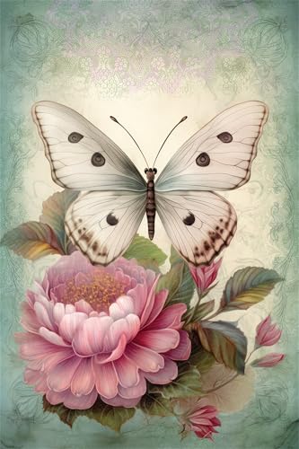 Puzzle 200 Teile,Puzzles für Erwachsene,Herausforderndes Rätsel,Pädagogisches Spiel Puzzlespiele für Die Ganze Familie,Dekoration Geschenke - Blumen Schmetterlinge von Yoonqun