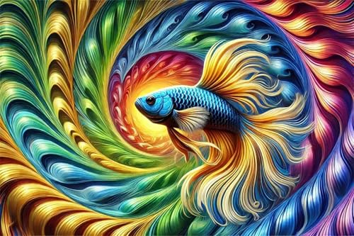 Puzzle 200 Teile,Puzzles für Erwachsene,Herausforderndes Rätsel,Pädagogisches Spiel Puzzlespiele für Die Ganze Familie,Dekoration Geschenke - Bunte Koi von Yoonqun