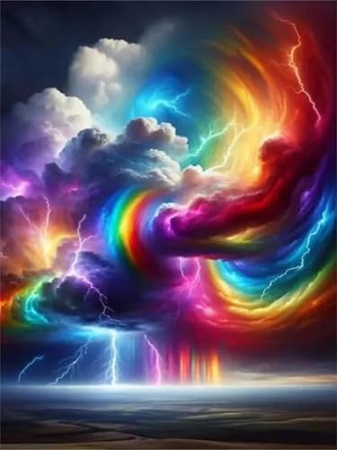 Puzzle 200 Teile,Puzzles für Erwachsene,Herausforderndes Rätsel,Pädagogisches Spiel Puzzlespiele für Die Ganze Familie,Dekoration Geschenke - Bunte Wolke von Yoonqun