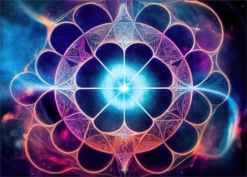 Puzzle 200 Teile,Puzzles für Erwachsene,Herausforderndes Rätsel,Pädagogisches Spiel Puzzlespiele für Die Ganze Familie,Dekoration Geschenke - Fantasie-Mandala von Yoonqun