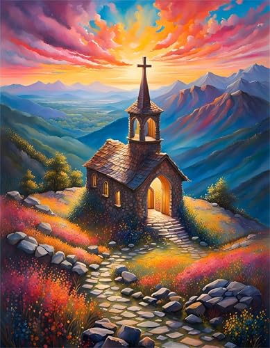 Puzzle 200 Teile,Puzzles für Erwachsene,Herausforderndes Rätsel,Pädagogisches Spiel Puzzlespiele für Die Ganze Familie,Dekoration Geschenke - Landkirchen von Yoonqun