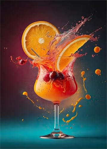 Puzzle 200 Teile,Puzzles für Erwachsene,Herausforderndes Rätsel,Pädagogisches Spiel Puzzlespiele für Die Ganze Familie,Dekoration Geschenke - Orangenfruchtgetränk von Yoonqun