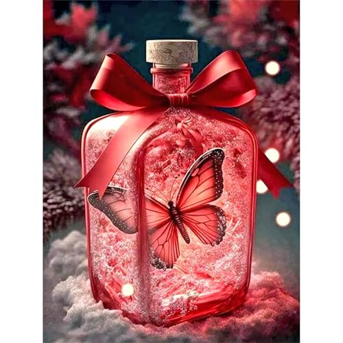 Puzzle 200 Teile,Puzzles für Erwachsene,Herausforderndes Rätsel,Pädagogisches Spiel Puzzlespiele für Die Ganze Familie,Dekoration Geschenke - Rote Glasflasche mit Schmetterling Puzzle 200 Teile,Puzzles für Erwachsene,Herausforderndes Rätsel,Pädagogisches Spiel Puzzlespiele für Die Ganze Familie,Dekoration Geschenke - Rote Glasflasche mit Schmetterling von Yoonqun