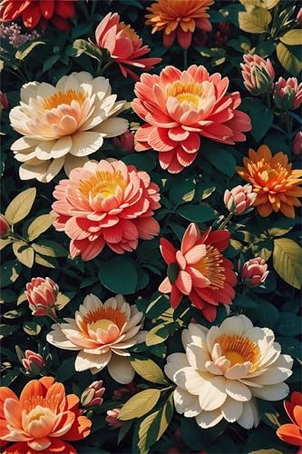 Puzzle 200 Teile,Puzzles für Erwachsene,Herausforderndes Rätsel,Pädagogisches Spiel Puzzlespiele für Die Ganze Familie,Dekoration Geschenke - Schöne Blumen von Yoonqun