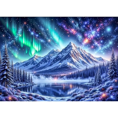 Puzzle 2000 Teile,Puzzles Für Erwachsene,Herausforderndes Rätsel,Pädagogisches Spiel Puzzlespiele für Die Ganze Familie,Dekoration Geschenke - Aurora Snowmass Lake Puzzle 2000 Teile,Puzzles Für Erwachsene,Herausforderndes Rätsel,Pädagogisches Spiel Puzzlespiele für Die Ganze Familie,Dekoration Geschenke - Aurora Snowmass Lake von Yoonqun