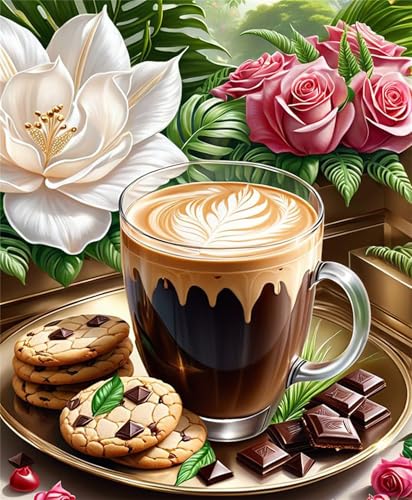 Puzzle 2000 Teile,Puzzles Für Erwachsene,Herausforderndes Rätsel,Pädagogisches Spiel Puzzlespiele für Die Ganze Familie,Dekoration Geschenke - Blumenkeks-Kaffee Puzzle 2000 Teile,Puzzles Für Erwachsene,Herausforderndes Rätsel,Pädagogisches Spiel Puzzlespiele für Die Ganze Familie,Dekoration Geschenke - Blumenkeks-Kaffee von Yoonqun