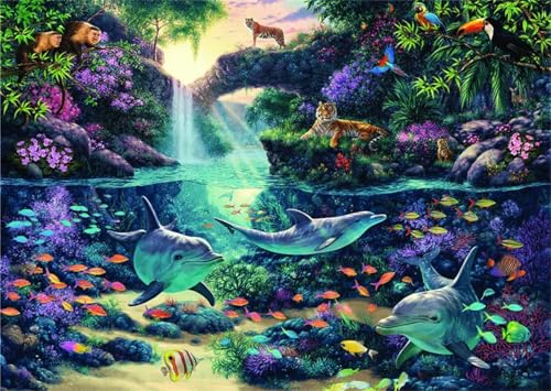 Puzzle 2000 Teile,Puzzles Für Erwachsene,Herausforderndes Rätsel,Pädagogisches Spiel Puzzlespiele für Die Ganze Familie,Dekoration Geschenke - Dschungel-Meerestiere Puzzle 2000 Teile,Puzzles Für Erwachsene,Herausforderndes Rätsel,Pädagogisches Spiel Puzzlespiele für Die Ganze Familie,Dekoration Geschenke - Dschungel-Meerestiere von Yoonqun
