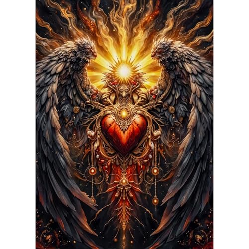 Puzzle 2000 Teile,Puzzles Für Erwachsene,Herausforderndes Rätsel,Pädagogisches Spiel Puzzlespiele für Die Ganze Familie,Dekoration Geschenke - Engelsflügel Herz von Yoonqun