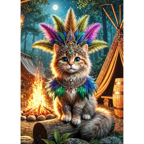 Puzzle 2000 Teile,Puzzles Für Erwachsene,Herausforderndes Rätsel,Pädagogisches Spiel Puzzlespiele für Die Ganze Familie,Dekoration Geschenke - Indische Katze Puzzle 2000 Teile,Puzzles Für Erwachsene,Herausforderndes Rätsel,Pädagogisches Spiel Puzzlespiele für Die Ganze Familie,Dekoration Geschenke - Indische Katze von Yoonqun