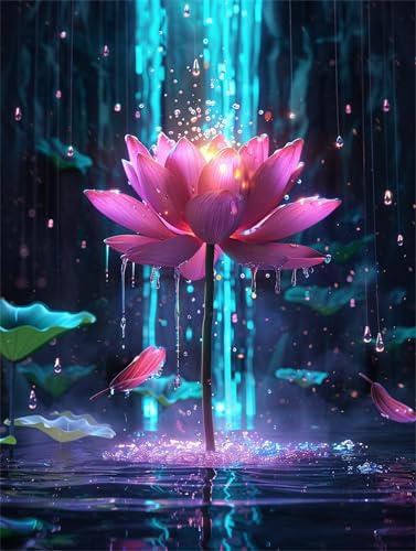 Puzzle 2000 Teile,Puzzles Für Erwachsene,Herausforderndes Rätsel,Pädagogisches Spiel Puzzlespiele für Die Ganze Familie,Dekoration Geschenke - Lotosblume von Yoonqun