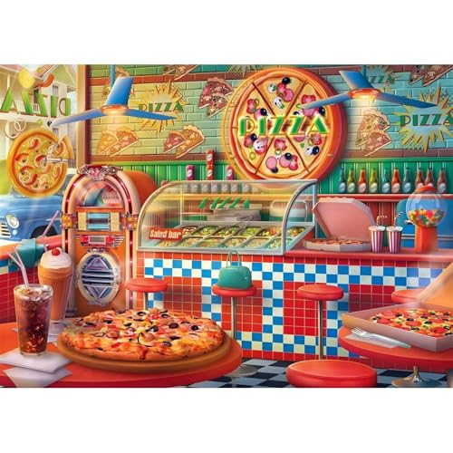 Puzzle 2000 Teile,Puzzles Für Erwachsene,Herausforderndes Rätsel,Pädagogisches Spiel Puzzlespiele für Die Ganze Familie,Dekoration Geschenke - Pizzeria Puzzle 2000 Teile,Puzzles Für Erwachsene,Herausforderndes Rätsel,Pädagogisches Spiel Puzzlespiele für Die Ganze Familie,Dekoration Geschenke - Pizzeria von Yoonqun