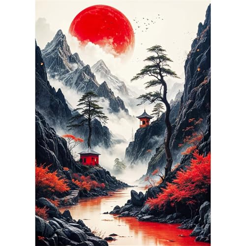 Puzzle 2000 Teile,Puzzles Für Erwachsene,Herausforderndes Rätsel,Pädagogisches Spiel Puzzlespiele für Die Ganze Familie,Dekoration Geschenke - Rote Mondlandschaft Puzzle 2000 Teile,Puzzles Für Erwachsene,Herausforderndes Rätsel,Pädagogisches Spiel Puzzlespiele für Die Ganze Familie,Dekoration Geschenke - Rote Mondlandschaft von Yoonqun