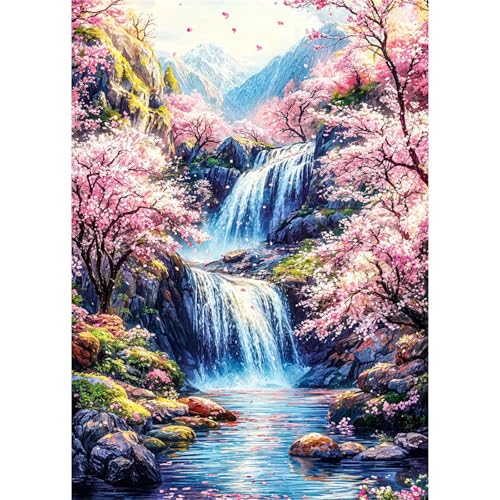 Puzzle 30 Teile,Puzzles Für Erwachsene,Herausforderndes Rätsel,Pädagogisches Spiel Puzzlespiele für Die Ganze Familie,Dekoration Geschenke - Bergblumen-Wasserfall Puzzle 30 Teile,Puzzles Für Erwachsene,Herausforderndes Rätsel,Pädagogisches Spiel Puzzlespiele für Die Ganze Familie,Dekoration Geschenke - Bergblumen-Wasserfall von Yoonqun