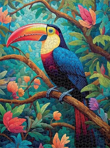 Puzzle 30 Teile,Puzzles Für Erwachsene,Herausforderndes Rätsel,Pädagogisches Spiel Puzzlespiele für Die Ganze Familie,Dekoration Geschenke - Dschungeltukan Puzzle 30 Teile,Puzzles Für Erwachsene,Herausforderndes Rätsel,Pädagogisches Spiel Puzzlespiele für Die Ganze Familie,Dekoration Geschenke - Dschungeltukan von Yoonqun