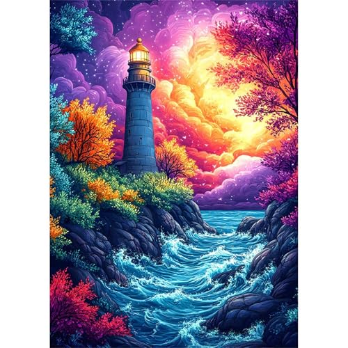 Puzzle 30 Teile,Puzzles Für Erwachsene,Herausforderndes Rätsel,Pädagogisches Spiel Puzzlespiele für Die Ganze Familie,Dekoration Geschenke - Farbenfroher Landschaftsleuchtturm Puzzle 30 Teile,Puzzles Für Erwachsene,Herausforderndes Rätsel,Pädagogisches Spiel Puzzlespiele für Die Ganze Familie,Dekoration Geschenke - Farbenfroher Landschaftsleuchtturm von Yoonqun