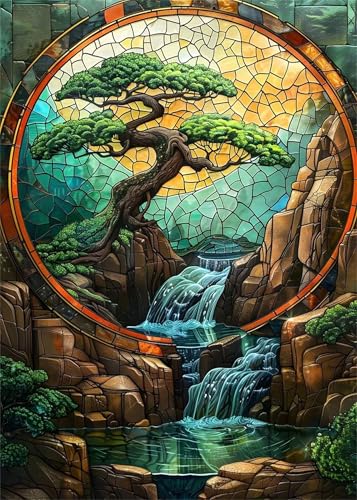 Puzzle 30 Teile,Puzzles Für Erwachsene,Herausforderndes Rätsel,Pädagogisches Spiel Puzzlespiele für Die Ganze Familie,Dekoration Geschenke - Glasflussbaum Puzzle 30 Teile,Puzzles Für Erwachsene,Herausforderndes Rätsel,Pädagogisches Spiel Puzzlespiele für Die Ganze Familie,Dekoration Geschenke - Glasflussbaum von Yoonqun