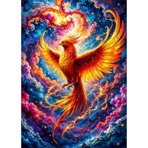 Puzzle 30 Teile,Puzzles Für Erwachsene,Herausforderndes Rätsel,Pädagogisches Spiel Puzzlespiele für Die Ganze Familie,Dekoration Geschenke - Himmelsphönix von Yoonqun