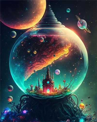 Puzzle 30 Teile,Puzzles Für Erwachsene,Herausforderndes Rätsel,Pädagogisches Spiel Puzzlespiele für Die Ganze Familie,Dekoration Geschenke - Kristallkugel-Landschaft von Yoonqun