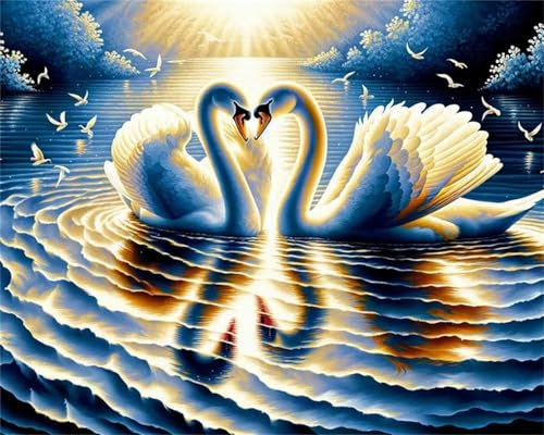 Puzzle 30 Teile,Puzzles Für Erwachsene,Herausforderndes Rätsel,Pädagogisches Spiel Puzzlespiele für Die Ganze Familie,Dekoration Geschenke - Sonnenscheinsee-Schwan von Yoonqun