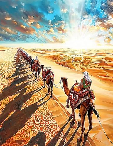 Puzzle 30 Teile,Puzzles Für Erwachsene,Herausforderndes Rätsel,Pädagogisches Spiel Puzzlespiele für Die Ganze Familie,Dekoration Geschenke - Wüstenkamelkarawane Puzzle 30 Teile,Puzzles Für Erwachsene,Herausforderndes Rätsel,Pädagogisches Spiel Puzzlespiele für Die Ganze Familie,Dekoration Geschenke - Wüstenkamelkarawane von Yoonqun