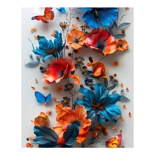 Puzzle 300 Teile,Puzzles Für Erwachsene,Herausforderndes Rätsel,Pädagogisches Spiel Puzzlespiele für Die Ganze Familie,Dekoration Geschenke - Blumenschmetterlinge von Yoonqun
