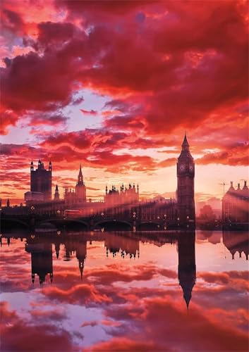 Puzzle 300 Teile,Puzzles Für Erwachsene,Herausforderndes Rätsel,Pädagogisches Spiel Puzzlespiele für Die Ganze Familie,Dekoration Geschenke - London Sonnenuntergang Big Ben Puzzle 300 Teile,Puzzles Für Erwachsene,Herausforderndes Rätsel,Pädagogisches Spiel Puzzlespiele für Die Ganze Familie,Dekoration Geschenke - London Sonnenuntergang Big Ben von Yoonqun