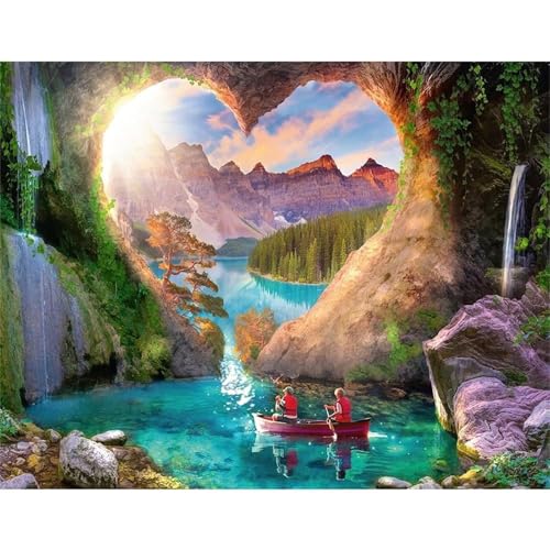 Puzzle 300 Teile,Puzzles für Erwachsene,Herausforderndes Rätsel,Pädagogisches Spiel Puzzlespiele für Die Ganze Familie,Dekoration Geschenke - Höhlenboot Natur Puzzle 300 Teile,Puzzles für Erwachsene,Herausforderndes Rätsel,Pädagogisches Spiel Puzzlespiele für Die Ganze Familie,Dekoration Geschenke - Höhlenboot Natur von Yoonqun