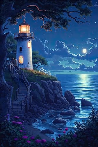 Puzzle 300 Teile,Puzzles für Erwachsene,Herausforderndes Rätsel,Pädagogisches Spiel Puzzlespiele für Die Ganze Familie,Dekoration Geschenke - Leuchtturm am Meer Puzzle 300 Teile,Puzzles für Erwachsene,Herausforderndes Rätsel,Pädagogisches Spiel Puzzlespiele für Die Ganze Familie,Dekoration Geschenke - Leuchtturm am Meer von Yoonqun